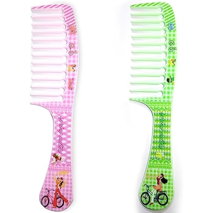 Plastic Flat Hair Comb for Hair Styling (Pink 1 Piece) Fashionable and Unique High Quality - Image 4